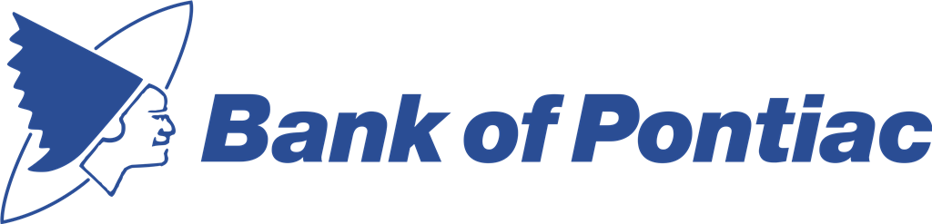 Bank of Pontiac logotype, transparent .png, medium, large
