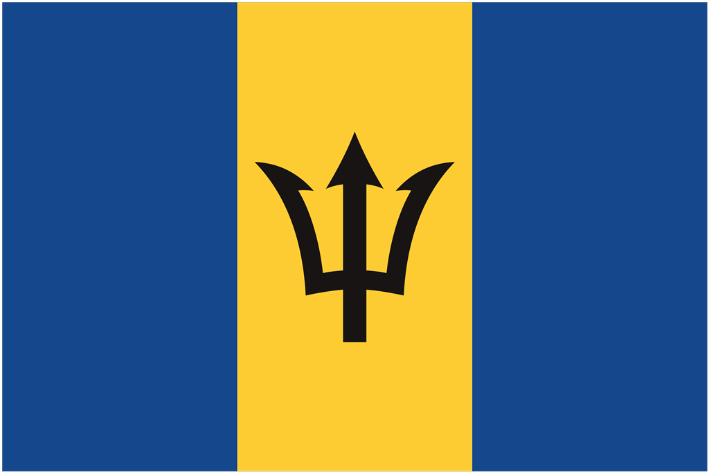 Barbados logotype, transparent .png, medium, large