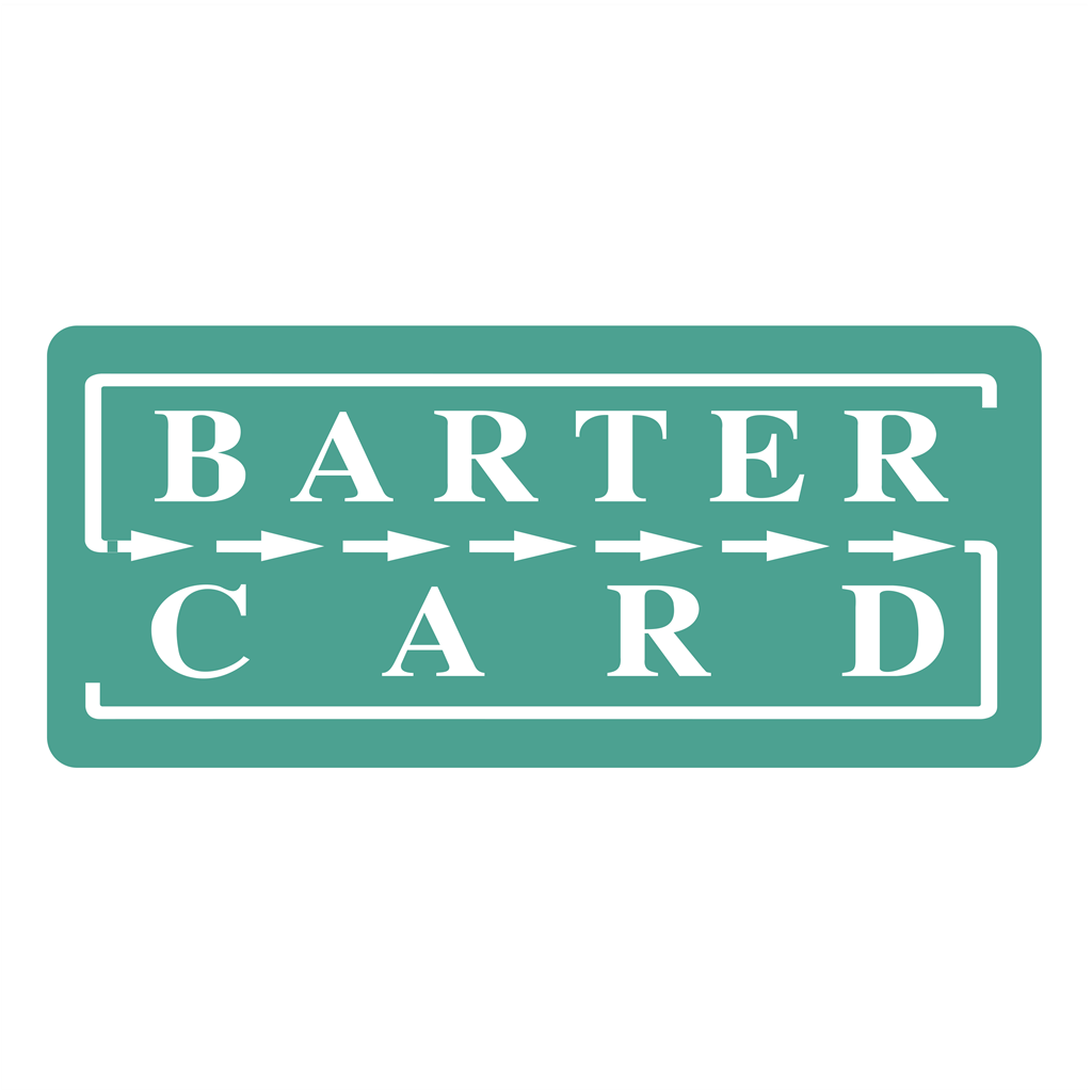 Barter Card logotype, transparent .png, medium, large