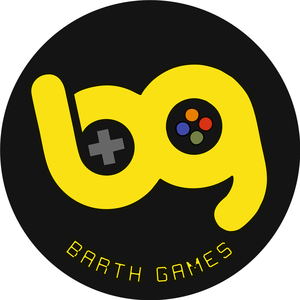 Barth Games logotype, transparent .png, medium, large