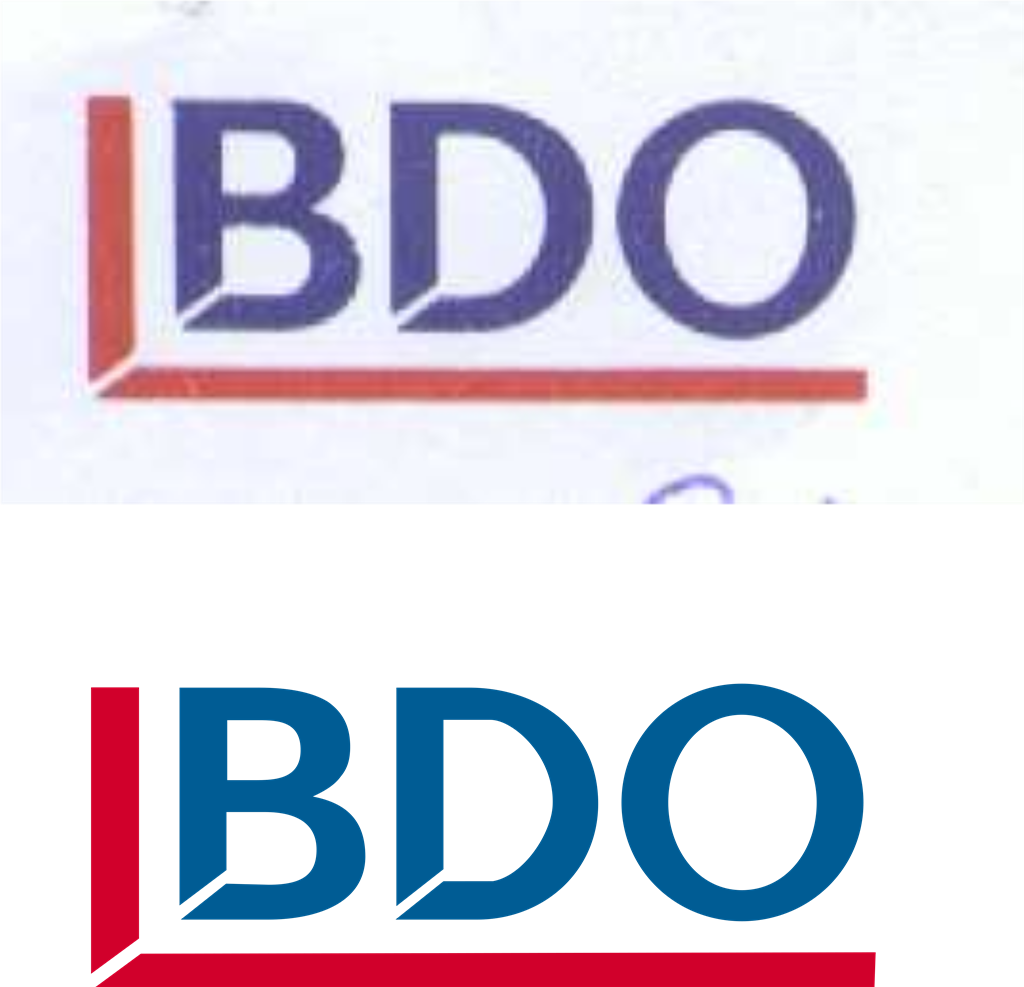 BDO logotype, transparent .png, medium, large