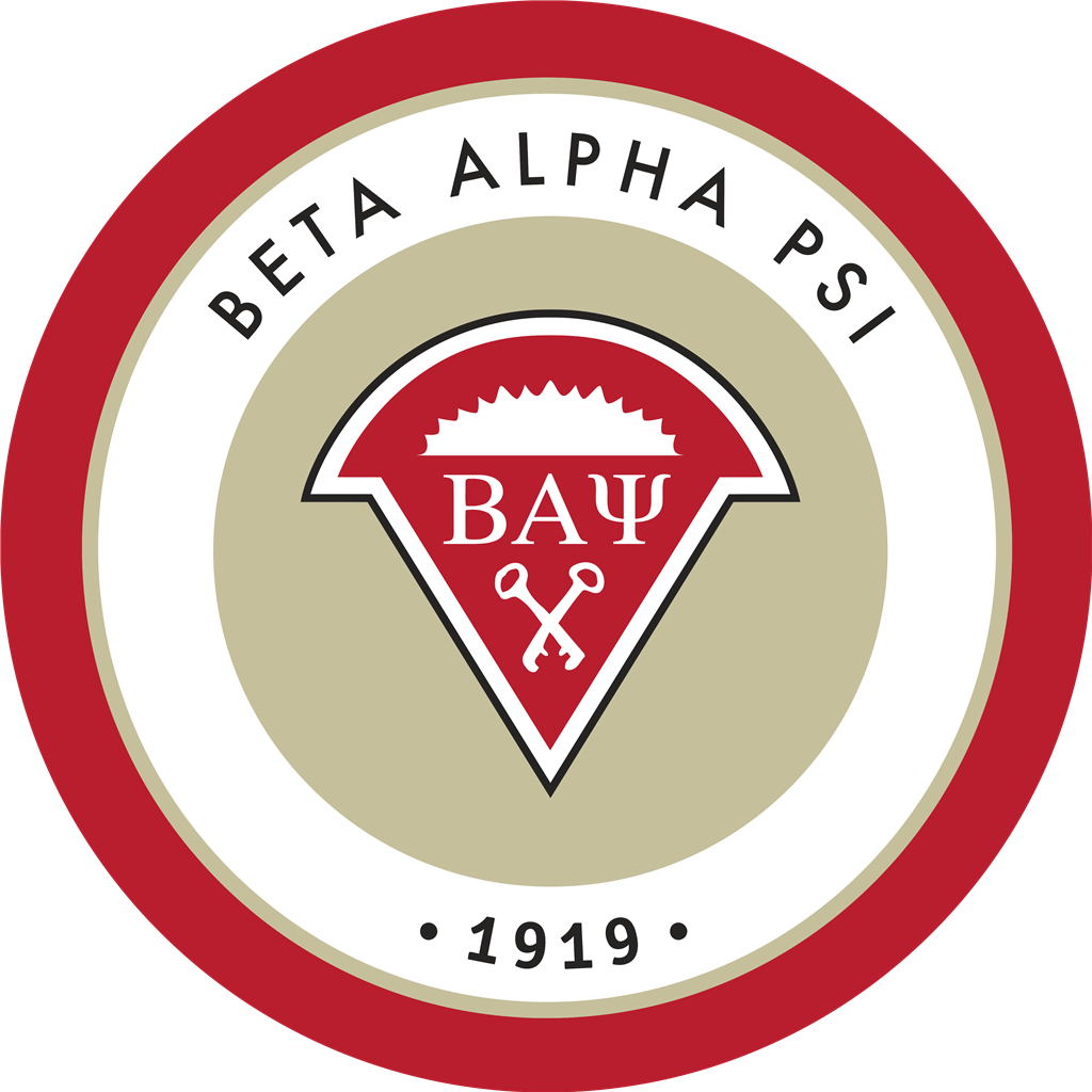 Beta Alpha Psi Fraternity logotype, transparent .png, medium, large