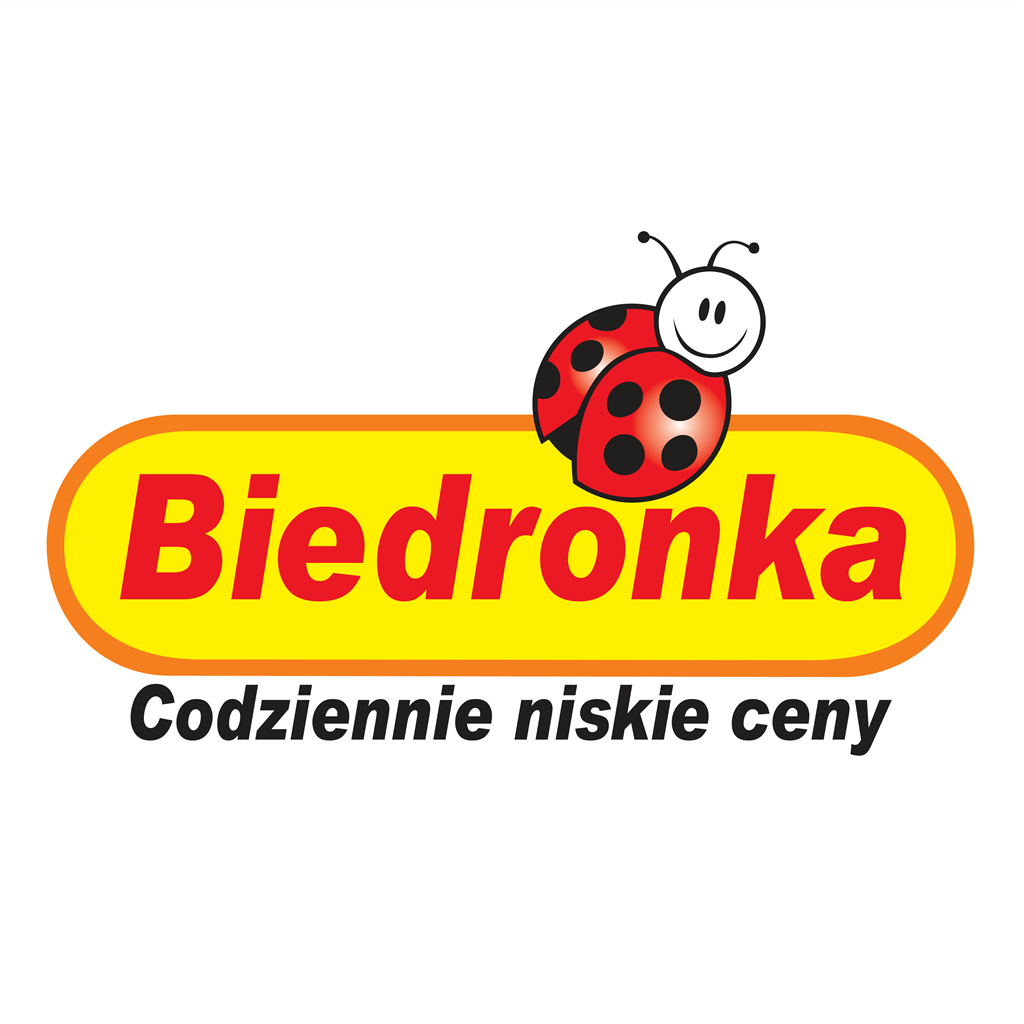 Biedronka logotype, transparent .png, medium, large