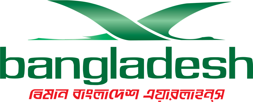 Biman Bangladesh Airlines logotype, transparent .png, medium, large