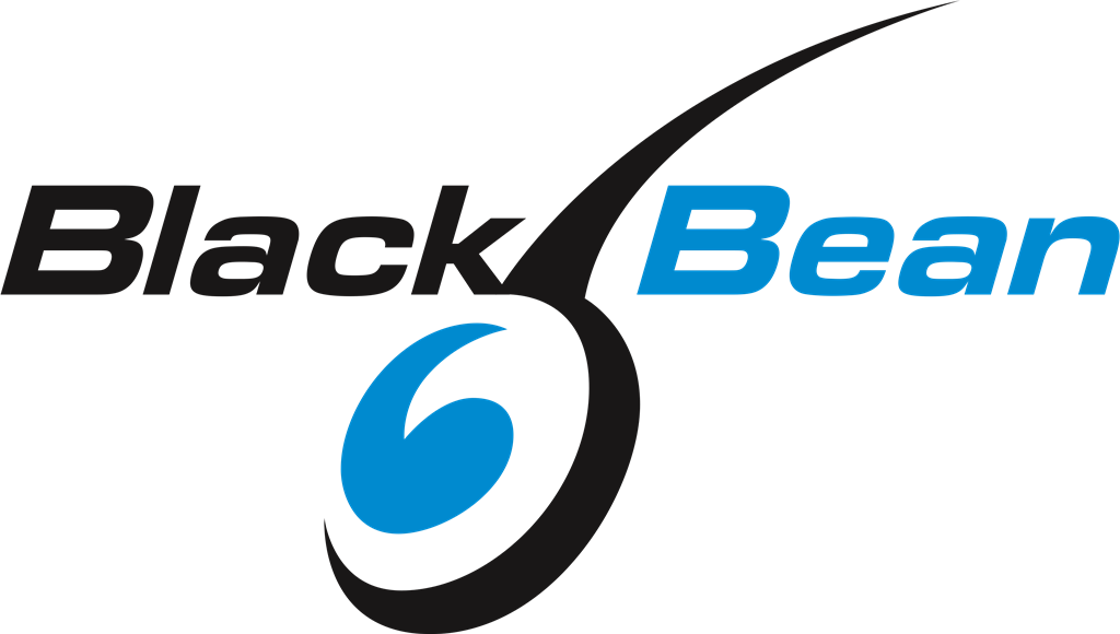 Black Bean logotype, transparent .png, medium, large