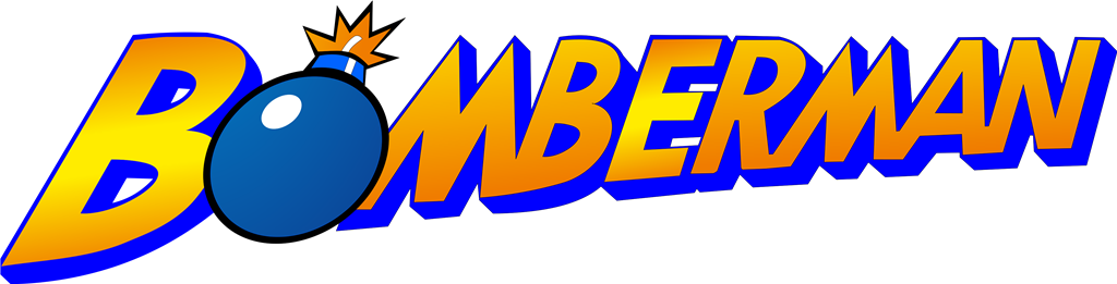 Bomberman logotype, transparent .png, medium, large