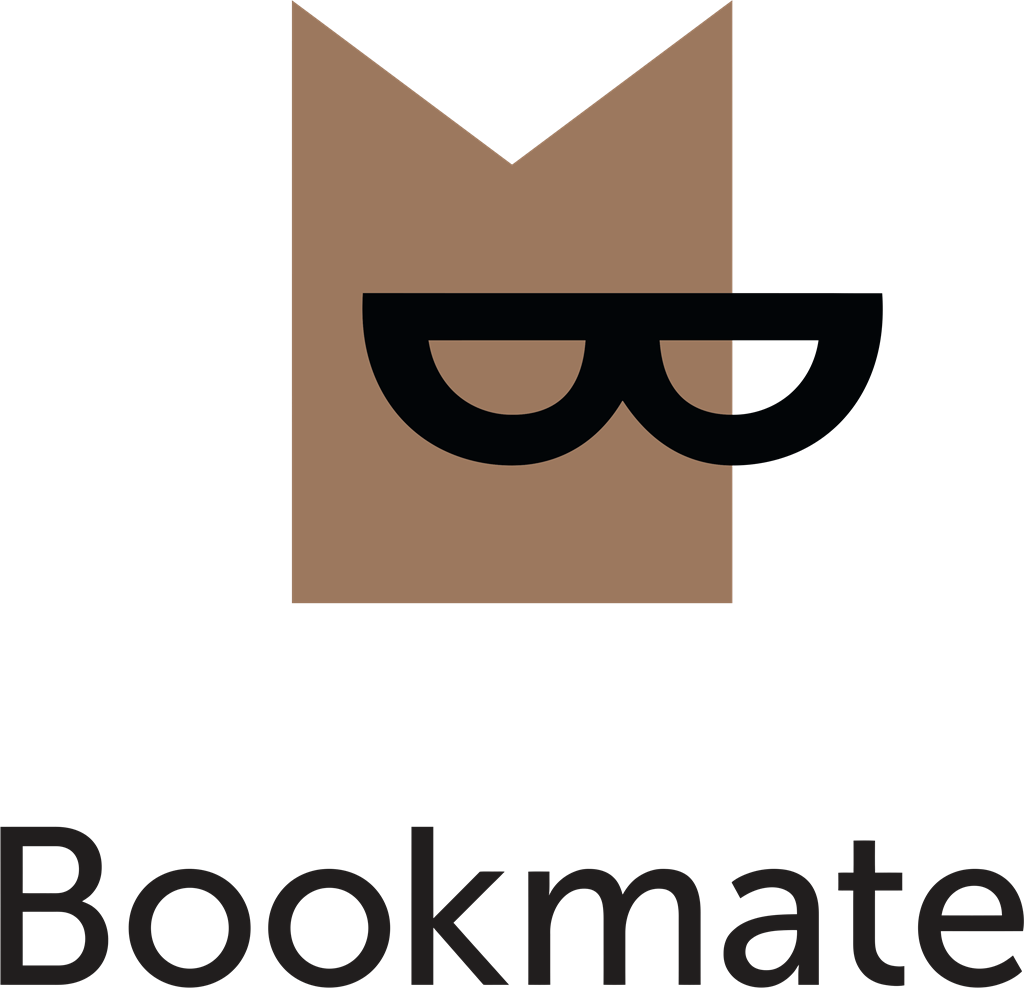 Bookmate logotype, transparent .png, medium, large
