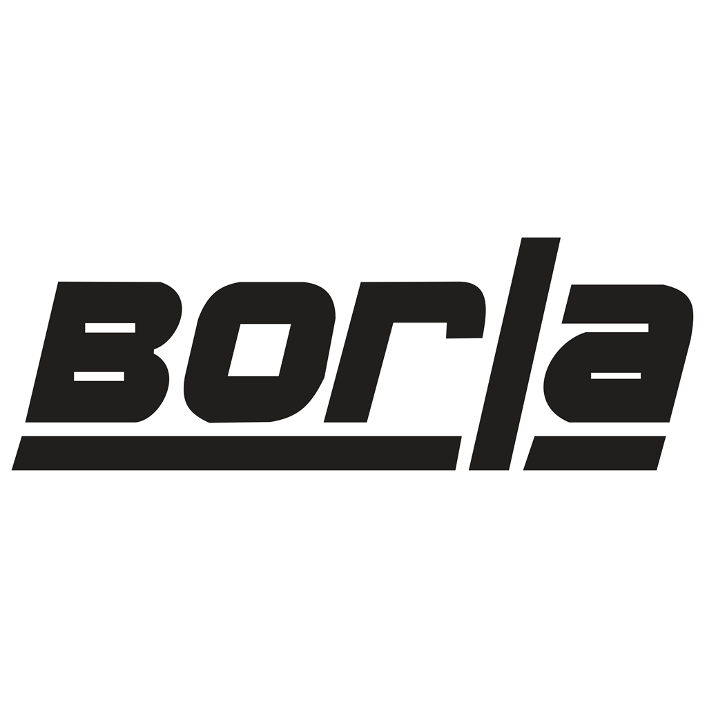 Borla logotype, transparent .png, medium, large