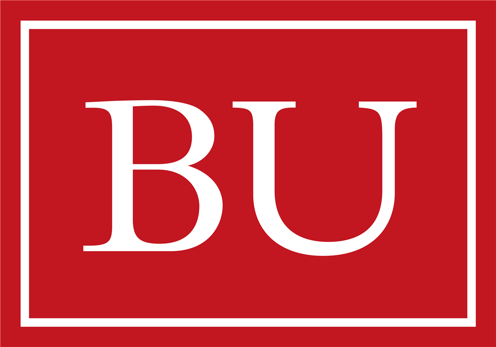 Boston University logotype, transparent .png, medium, large