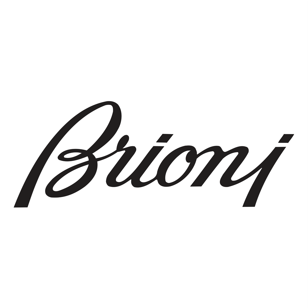 Brioni logotype, transparent .png, medium, large