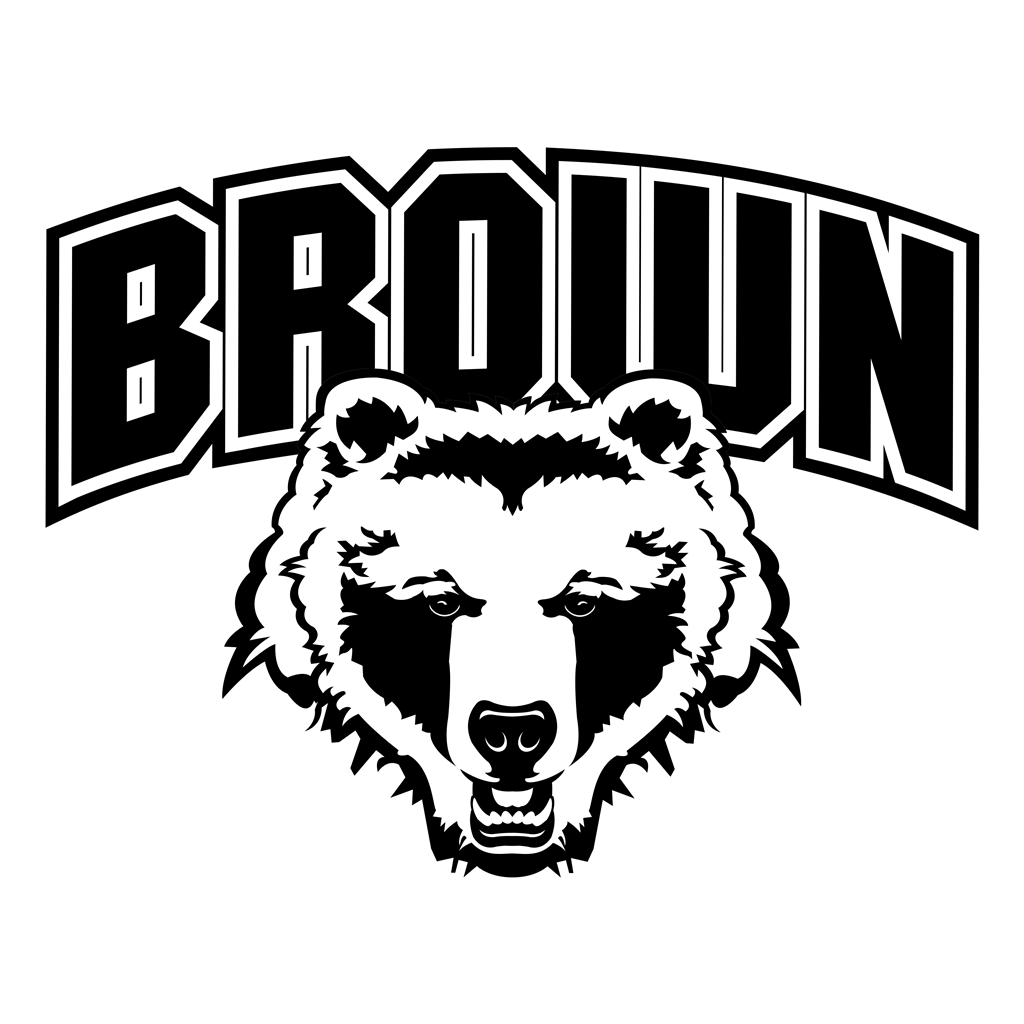 Brown Bears logotype, transparent .png, medium, large