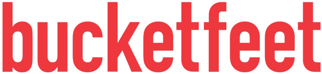 BucketFeet logotype, transparent .png, medium, large