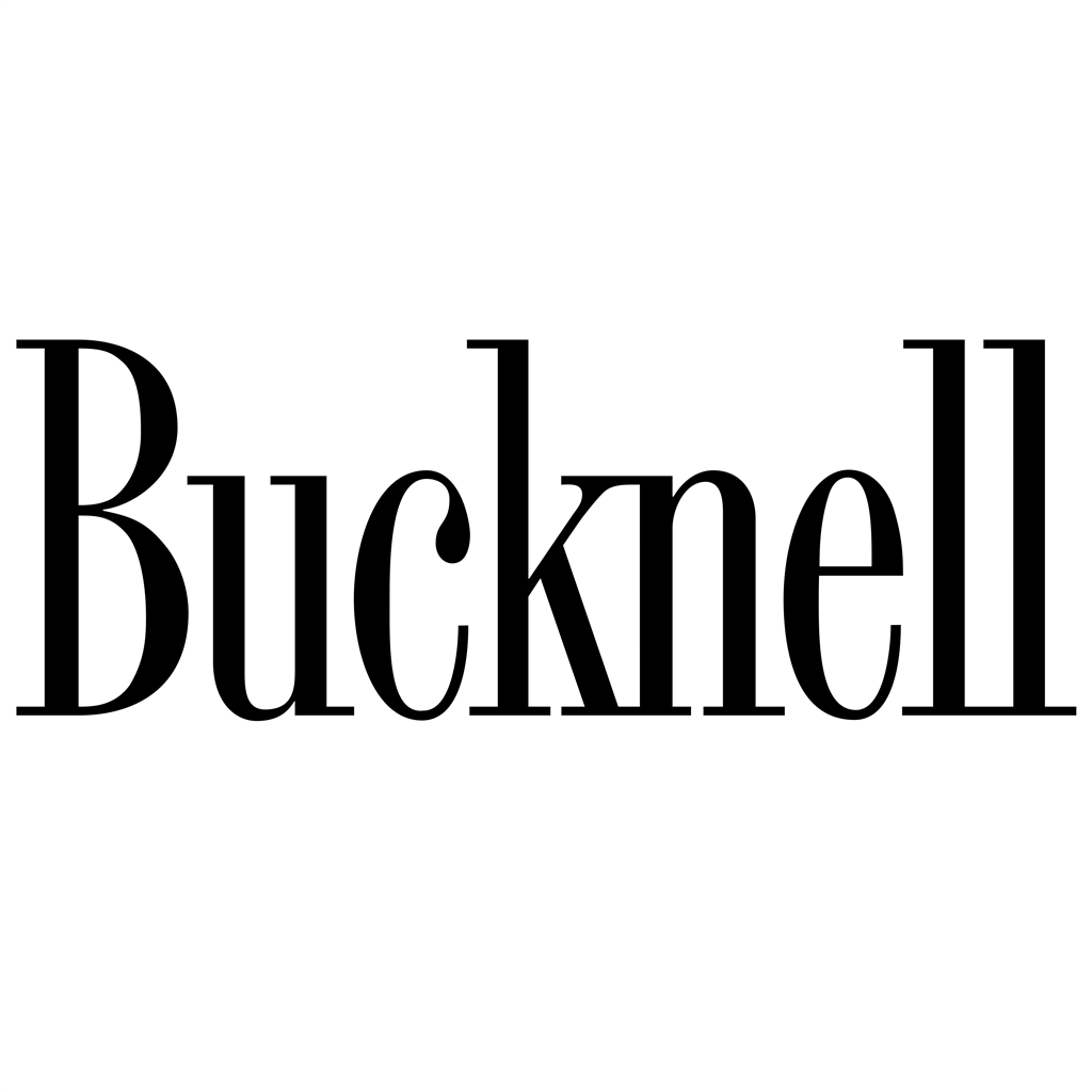 Bucknell University logotype, transparent .png, medium, large