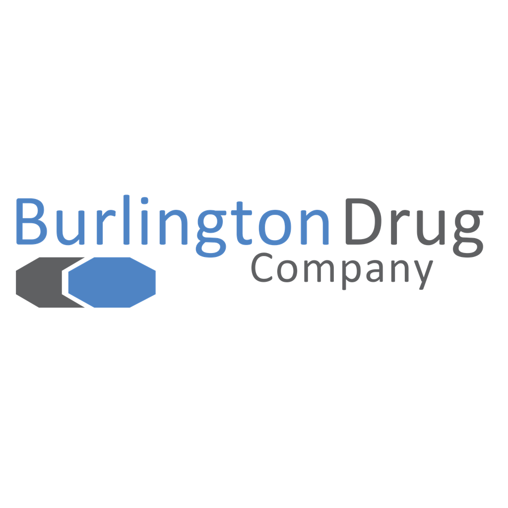 Burlington Drug Company logotype, transparent .png, medium, large