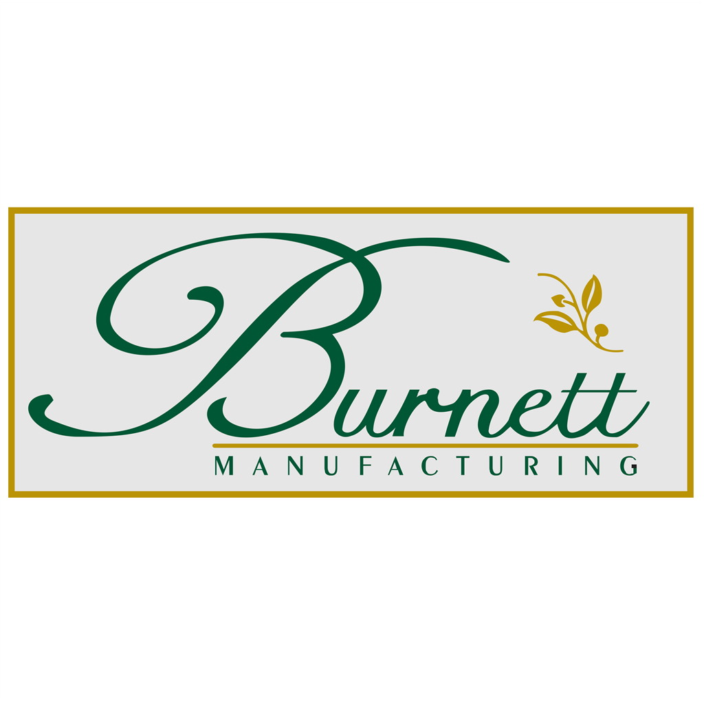 Burnett Manufacturing logotype, transparent .png, medium, large