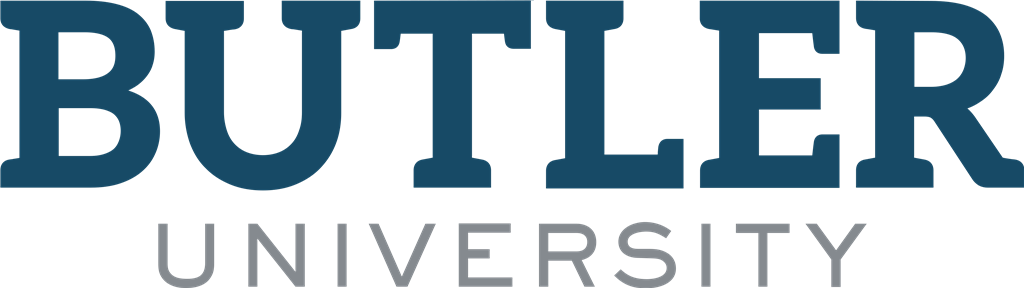 Butler University logotype, transparent .png, medium, large