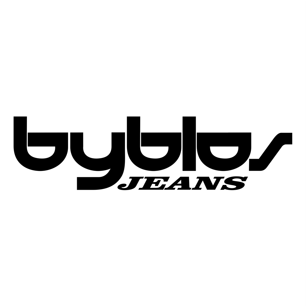 Byblos Jeans logotype, transparent .png, medium, large