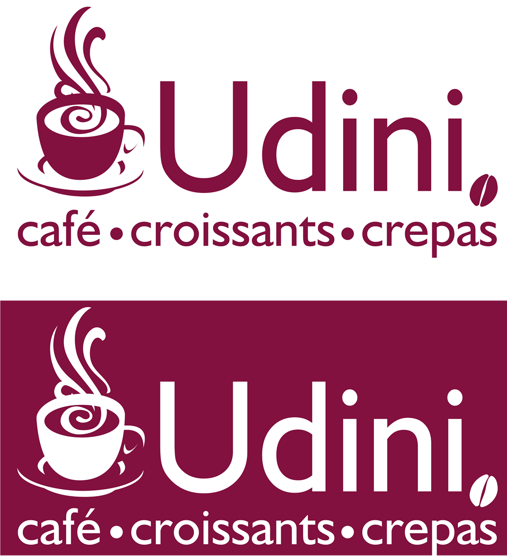 Cafe Udini logotype, transparent .png, medium, large