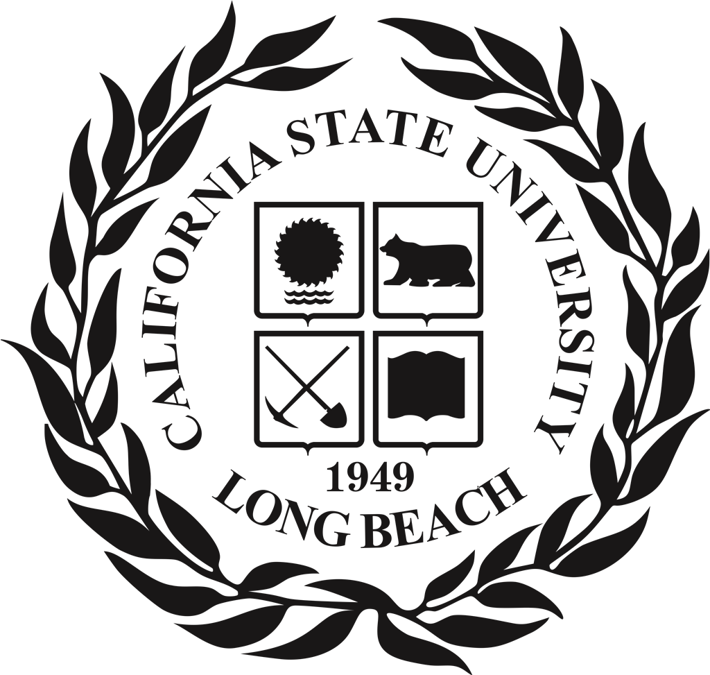 California State University Long Beach logotype, transparent .png, medium, large