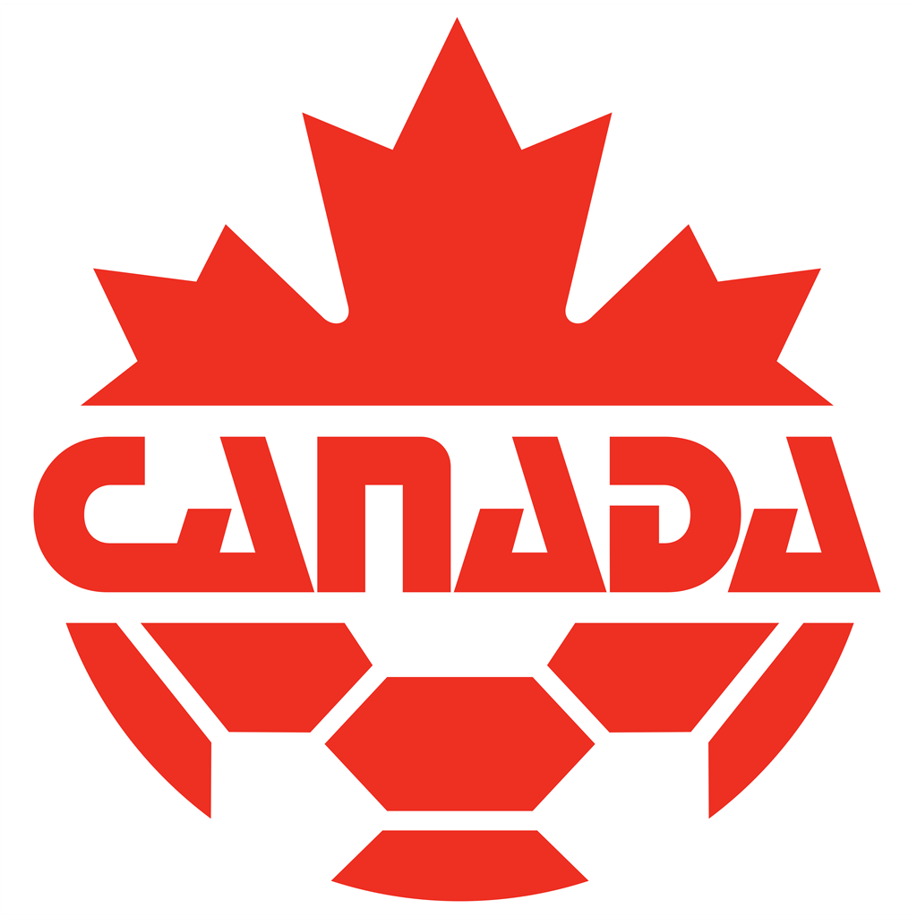 Canada Football Association logotype, transparent .png, medium, large