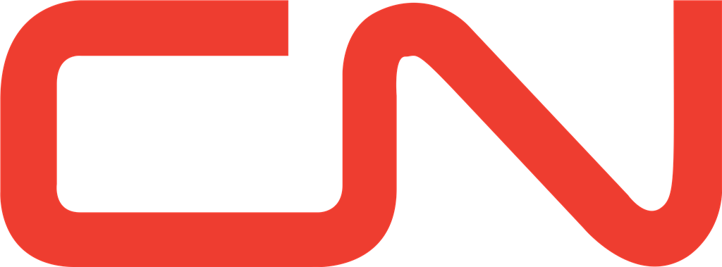 Canadian National Railway logotype, transparent .png, medium, large