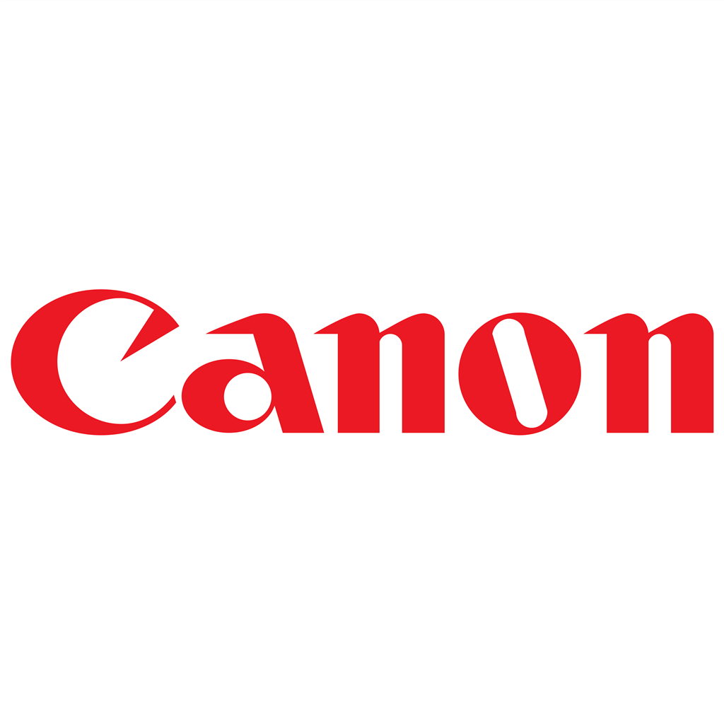 Canon logotype, transparent .png, medium, large