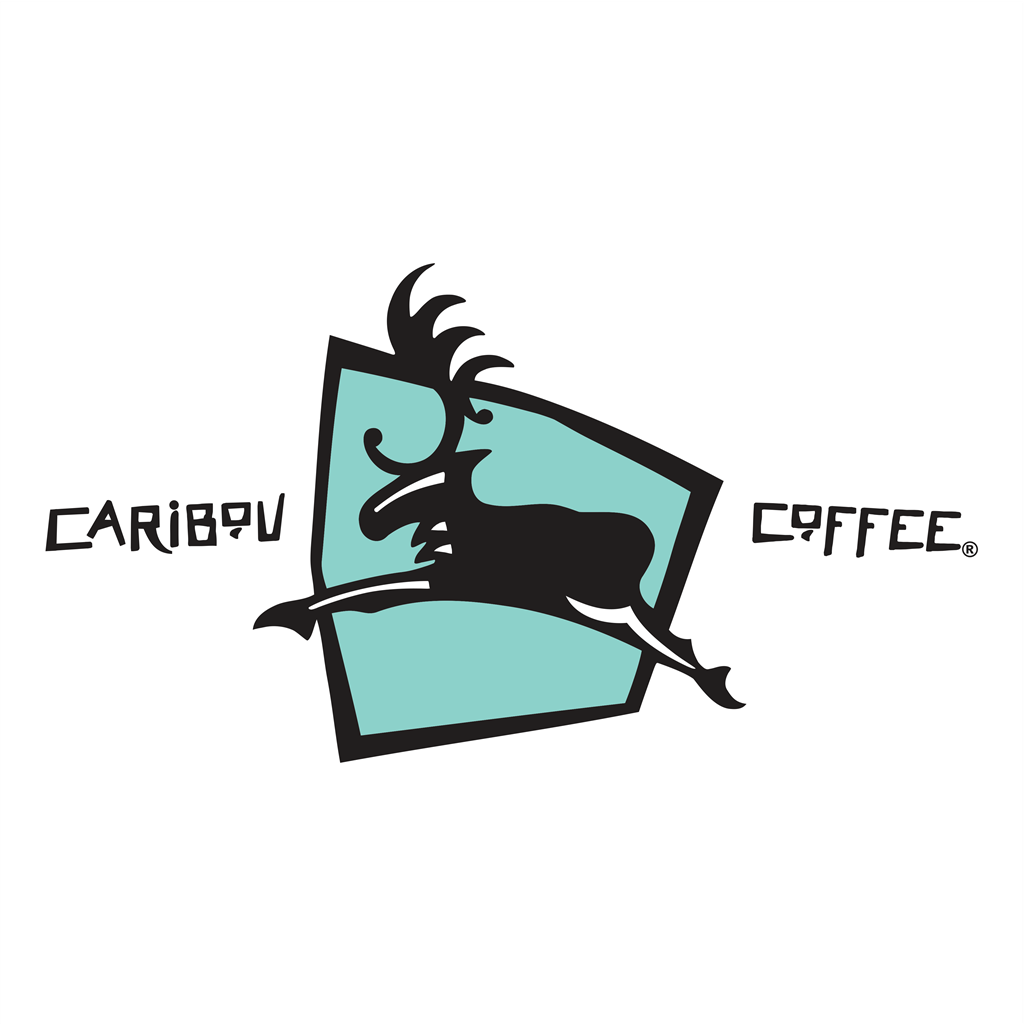 Caribou Coffee logotype, transparent .png, medium, large