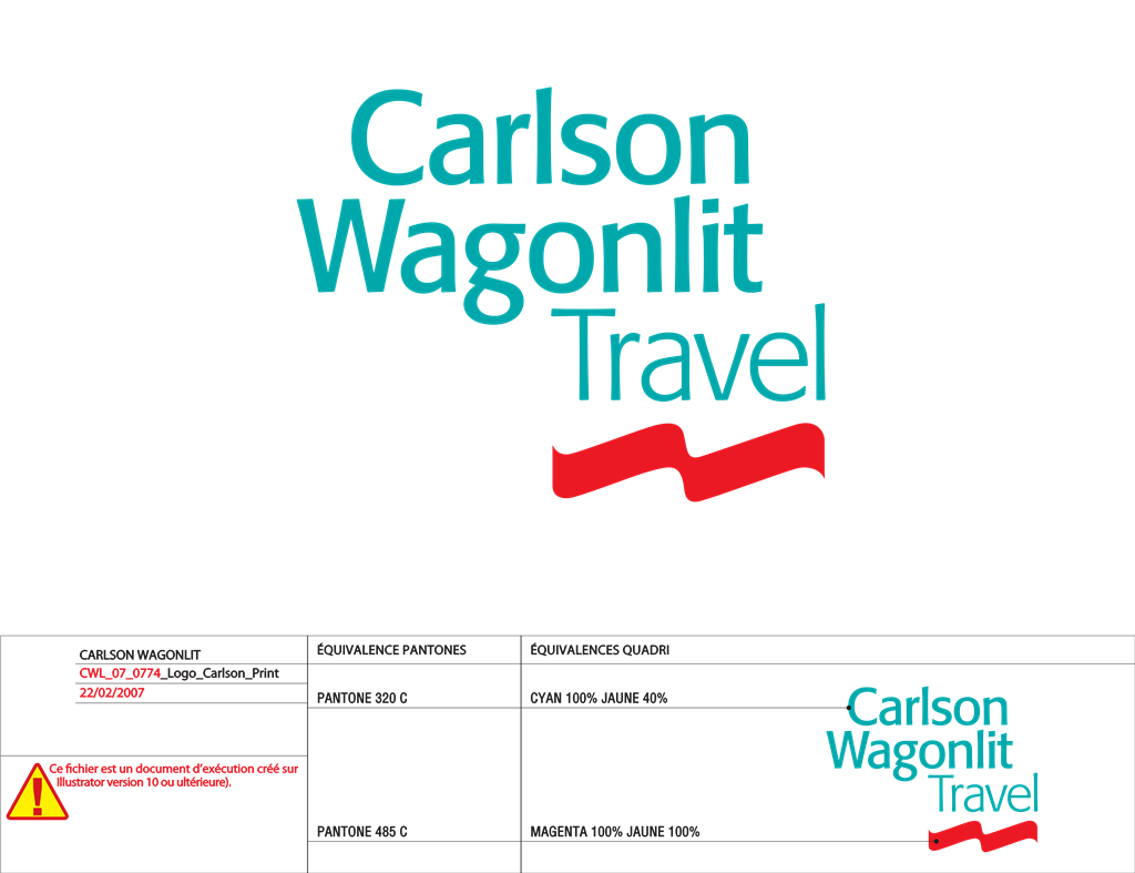 Carlson Wagonlit Travel logotype, transparent .png, medium, large