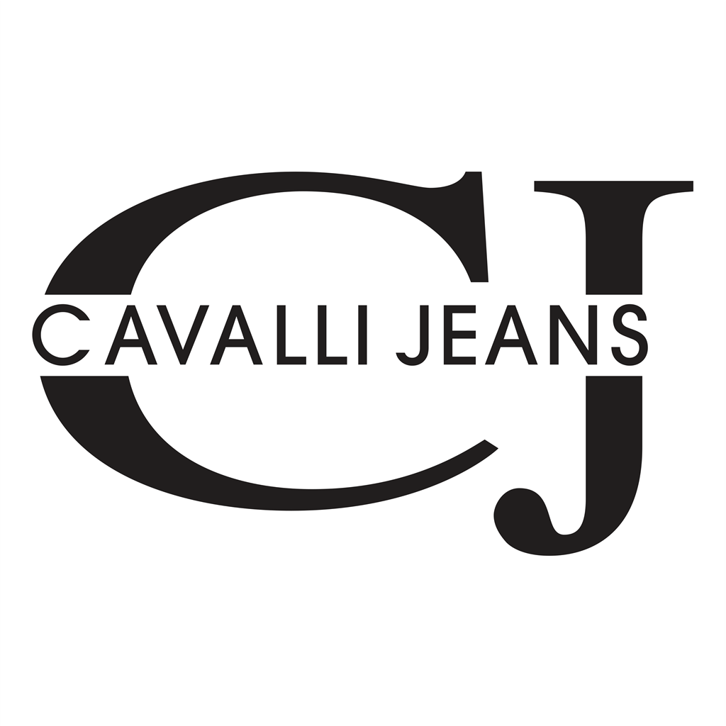 Cavalli Jeans logotype, transparent .png, medium, large