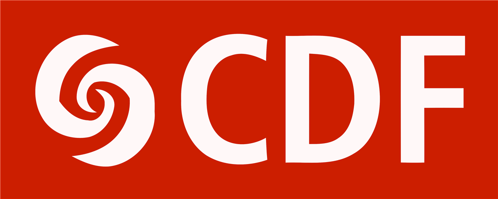 CDF logotype, transparent .png, medium, large
