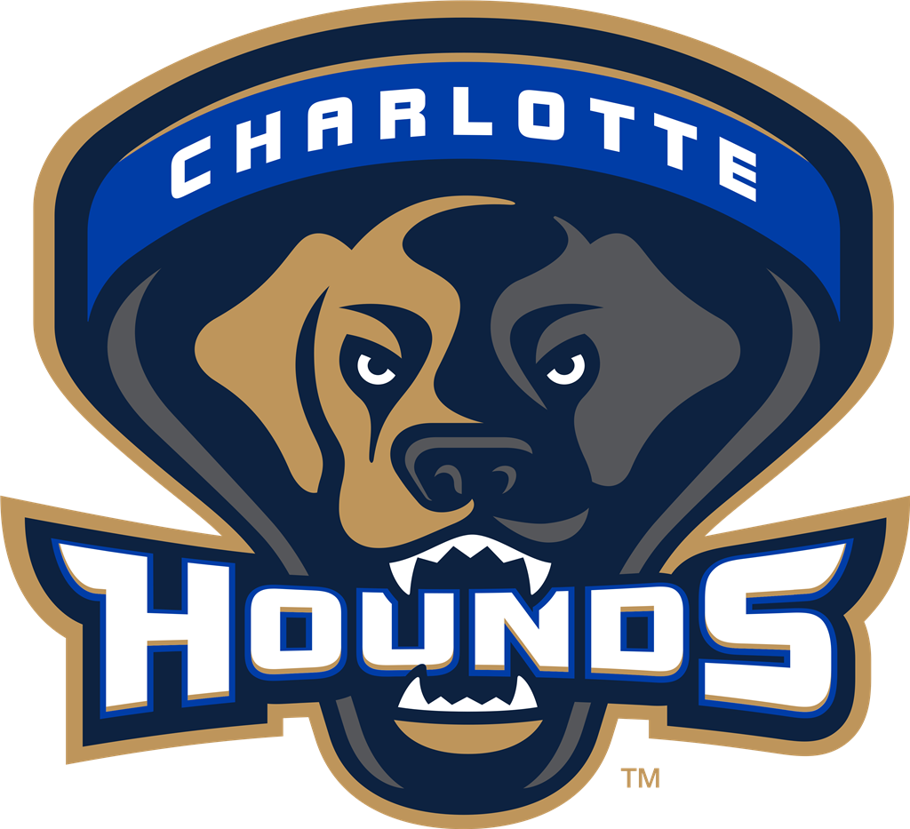 Charlotte Hounds logotype, transparent .png, medium, large