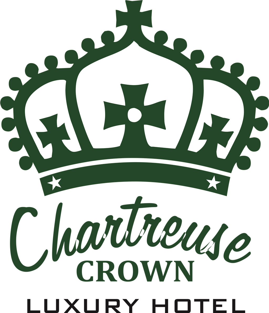 Chartreuse Crown logotype, transparent .png, medium, large