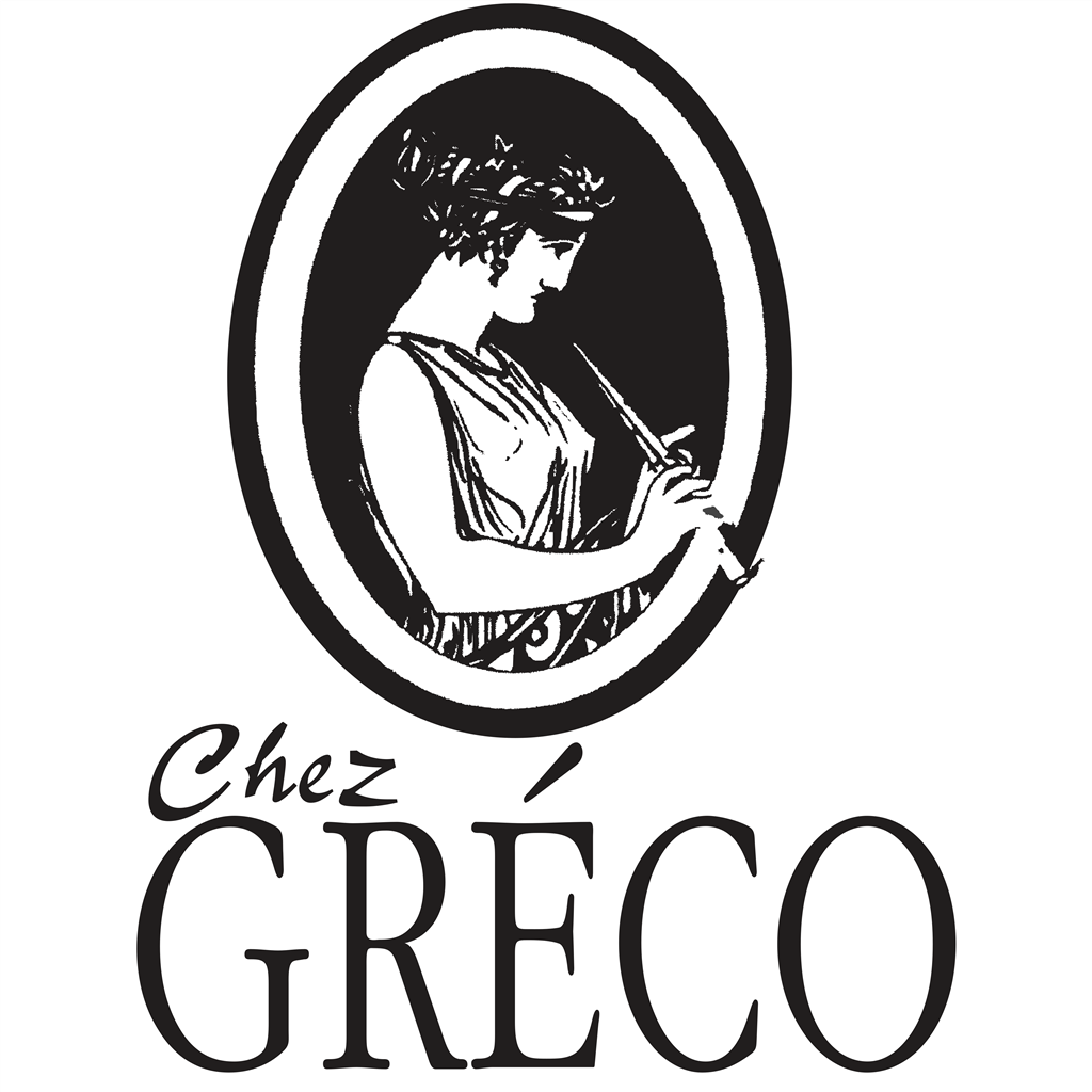 Chez Greco logotype, transparent .png, medium, large