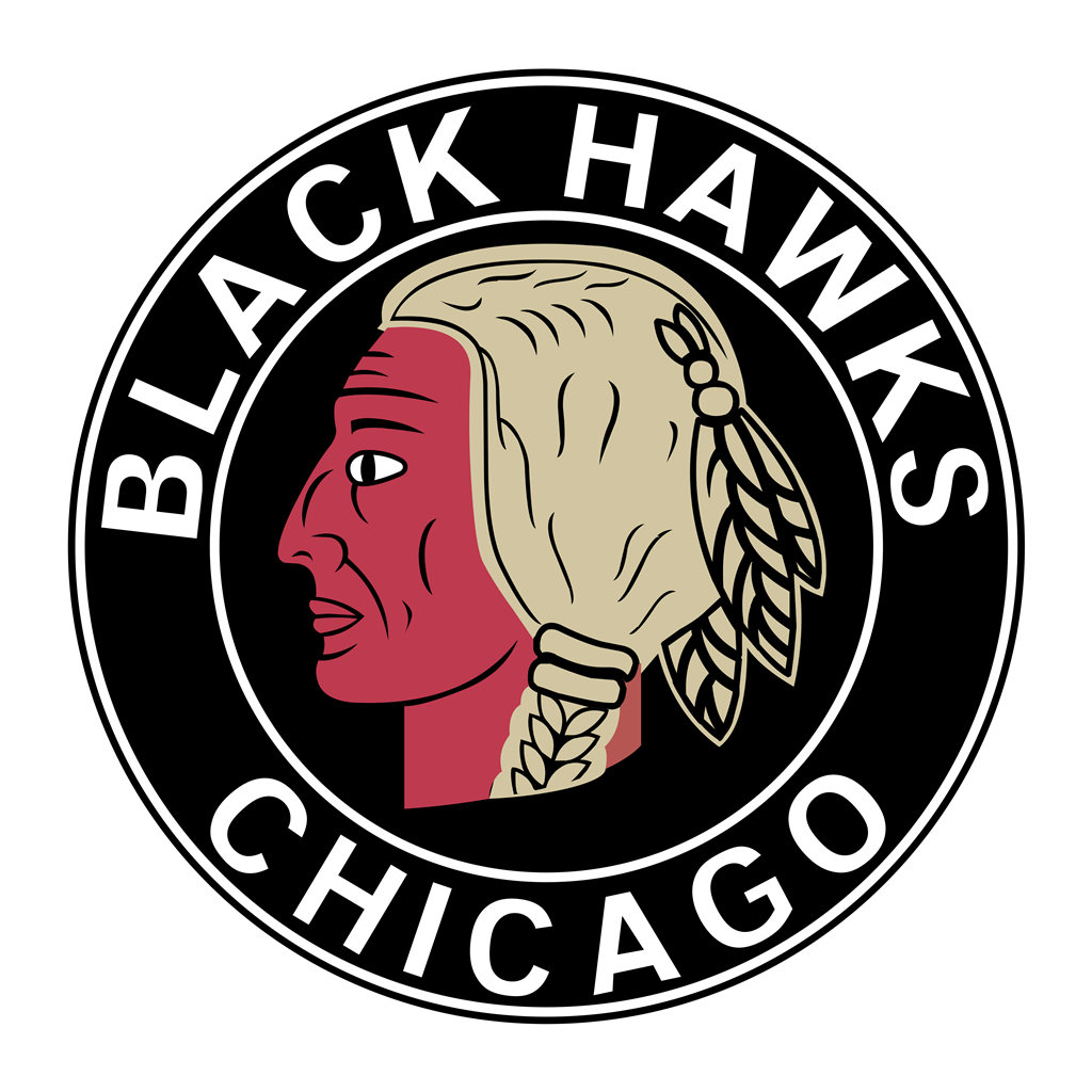 Chicago Blackhawks logotype, transparent .png, medium, large