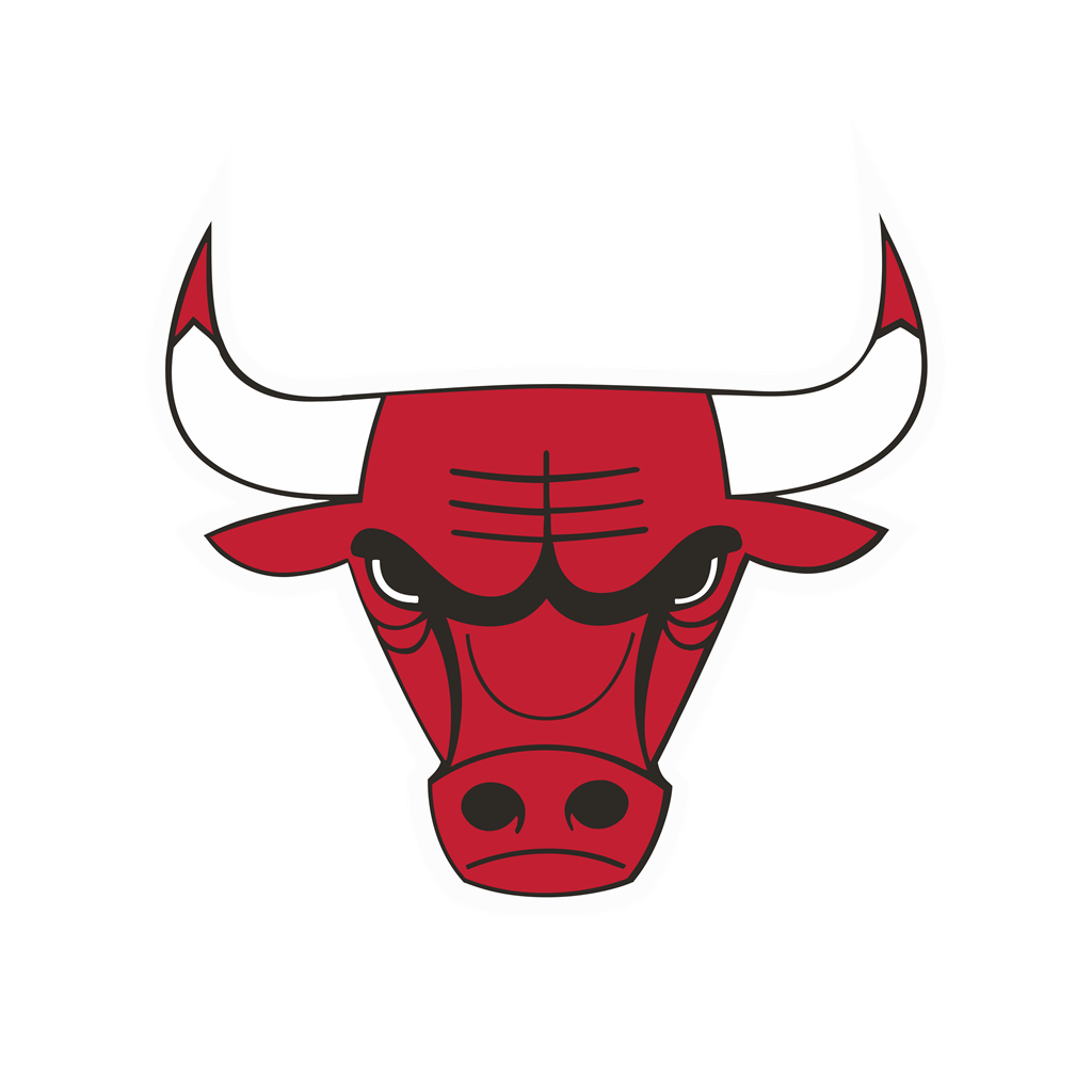 Chicago Bulls logotype, transparent .png, medium, large