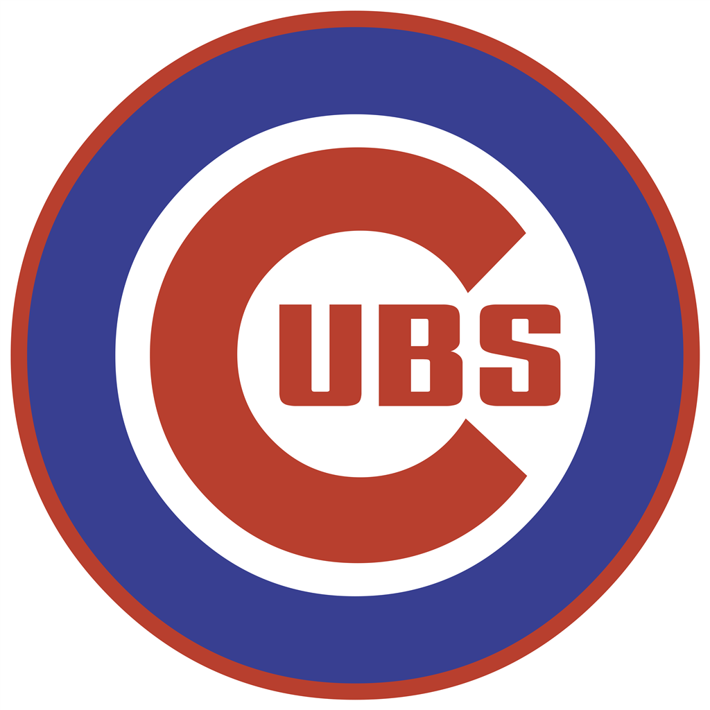 Chicago Cubs logotype, transparent .png, medium, large