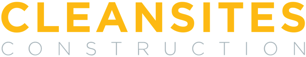 CleanSites Construction logotype, transparent .png, medium, large