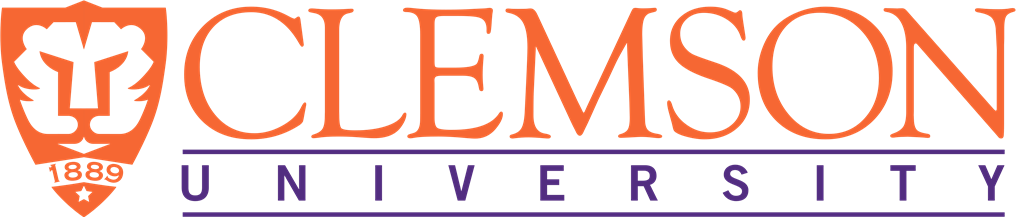 Clemson University logotype, transparent .png, medium, large