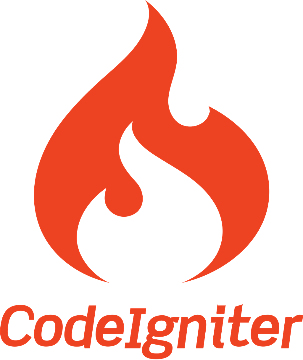 CodeIgniter logotype, transparent .png, medium, large