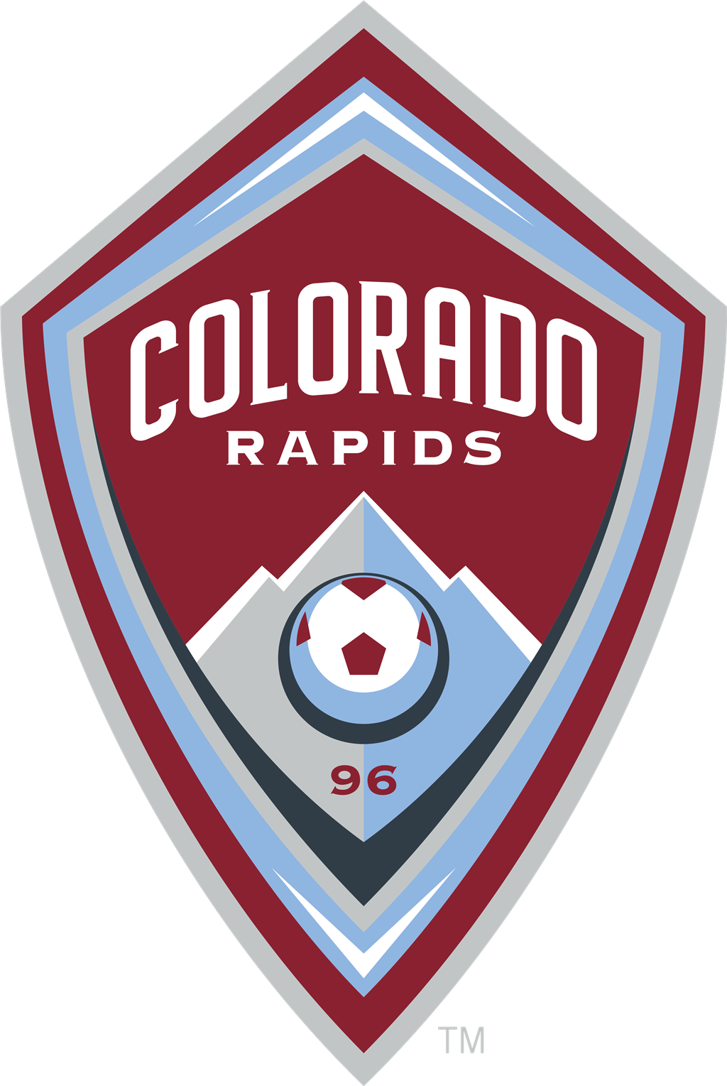 Colorado Rapids logotype, transparent .png, medium, large