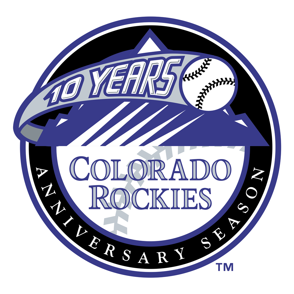 Colorado Rockies logotype, transparent .png, medium, large