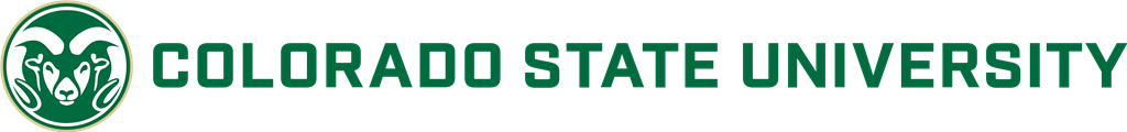 Colorado State University logotype, transparent .png, medium, large