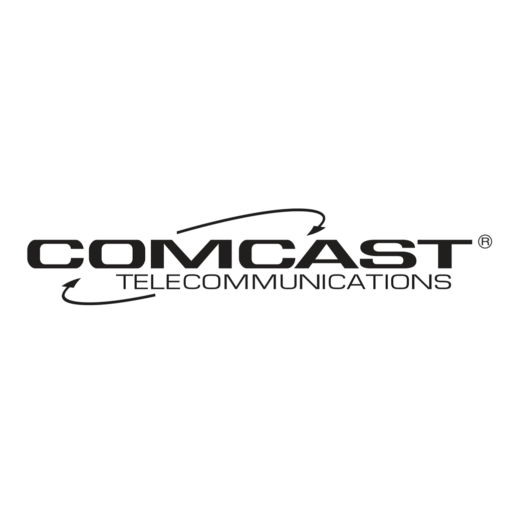Comcast Telecommunications logotype, transparent .png, medium, large