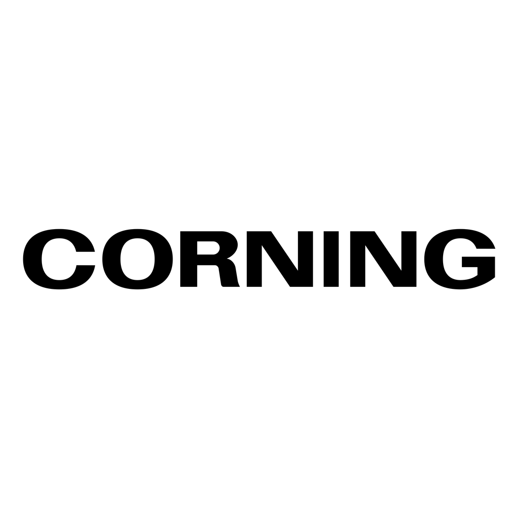 Corning logotype, transparent .png, medium, large