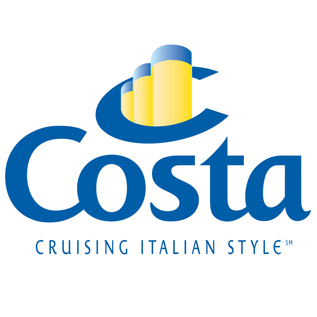 Costa Crociere logotype, transparent .png, medium, large