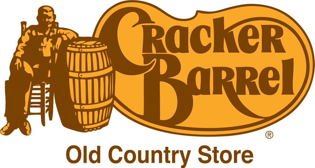 Cracker Barrel logotype, transparent .png, medium, large