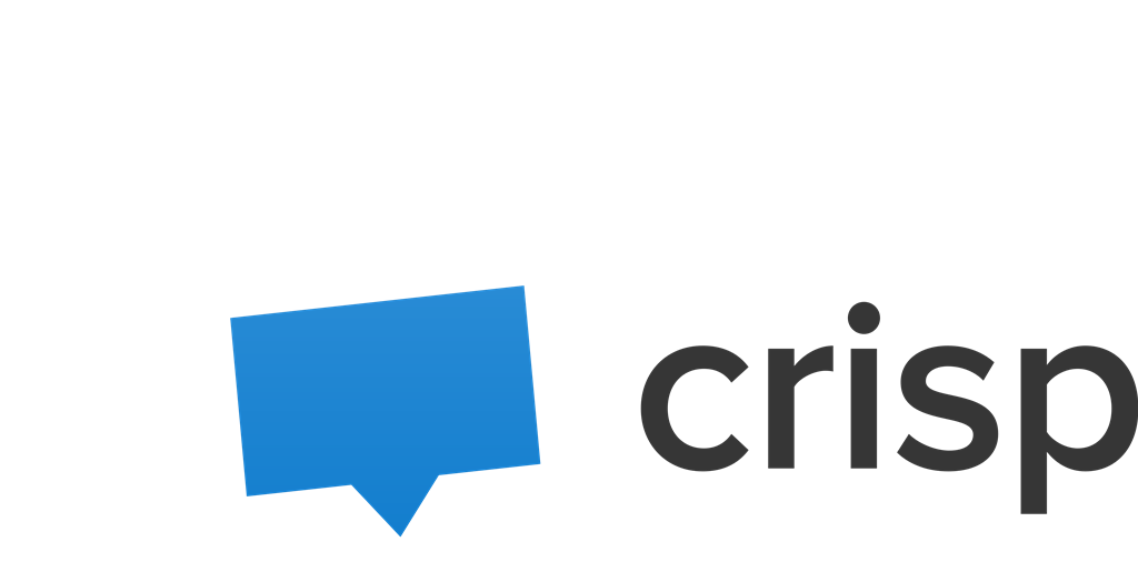 Crisp logotype, transparent .png, medium, large