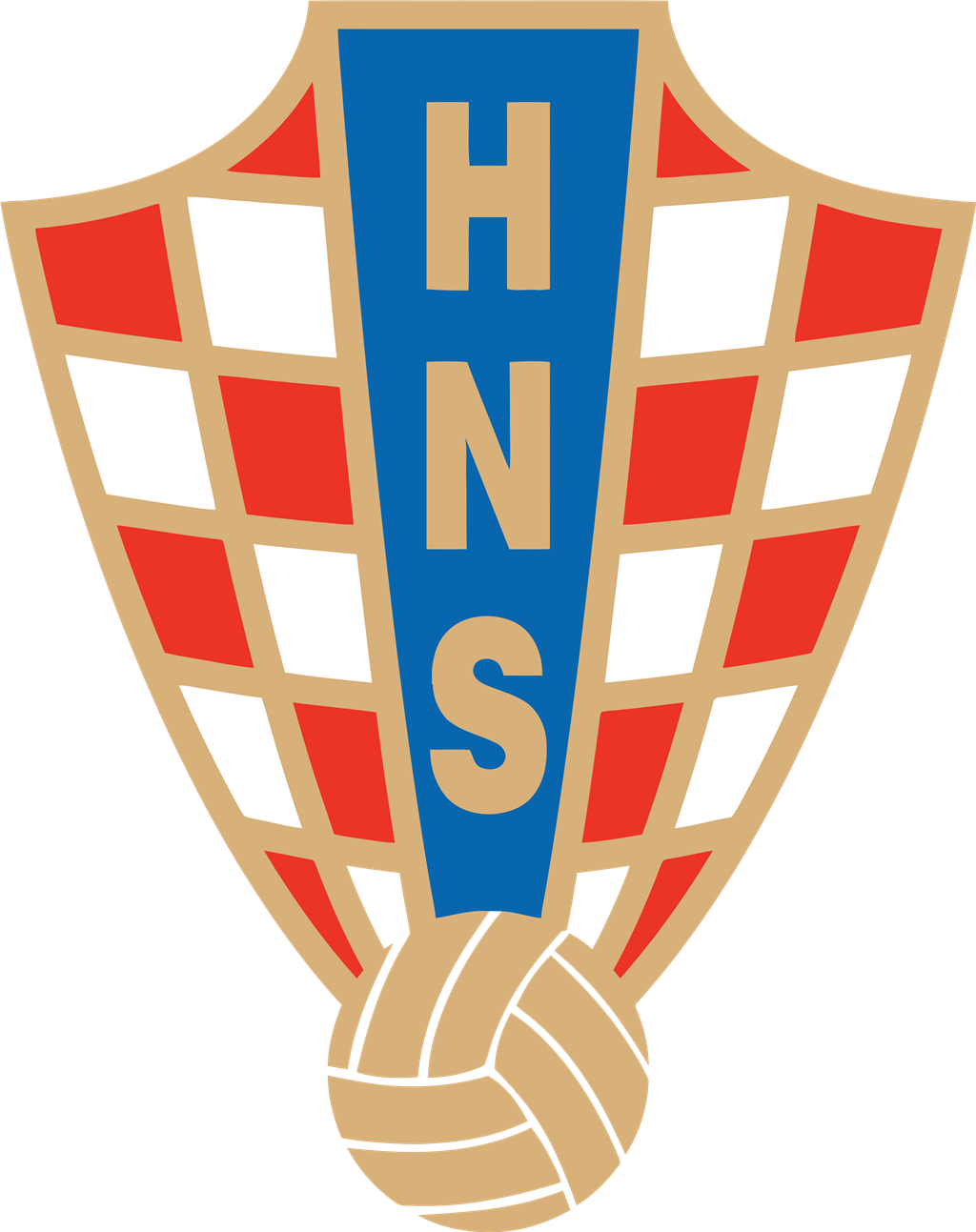 Croatia national football team logotype, transparent .png, medium, large