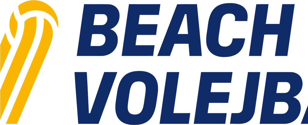 Czech Beach Volleyball logotype, transparent .png, medium, large