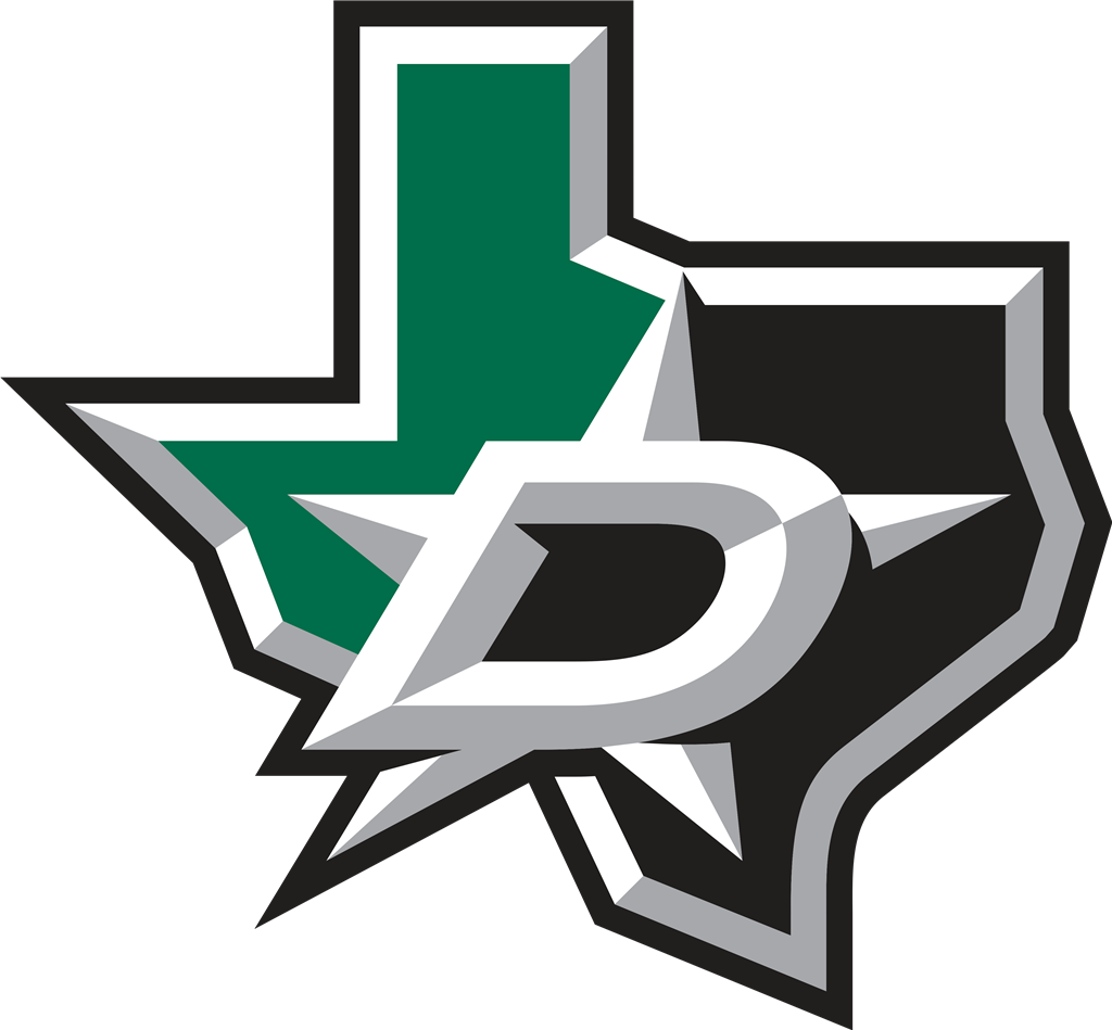 Dallas Stars logotype, transparent .png, medium, large